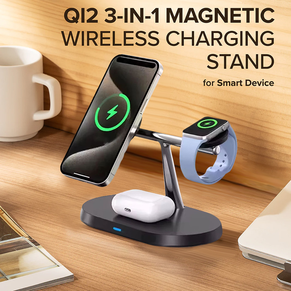 Watch Charger Cable - Caricatore Wireless Magnetico 3 in 1