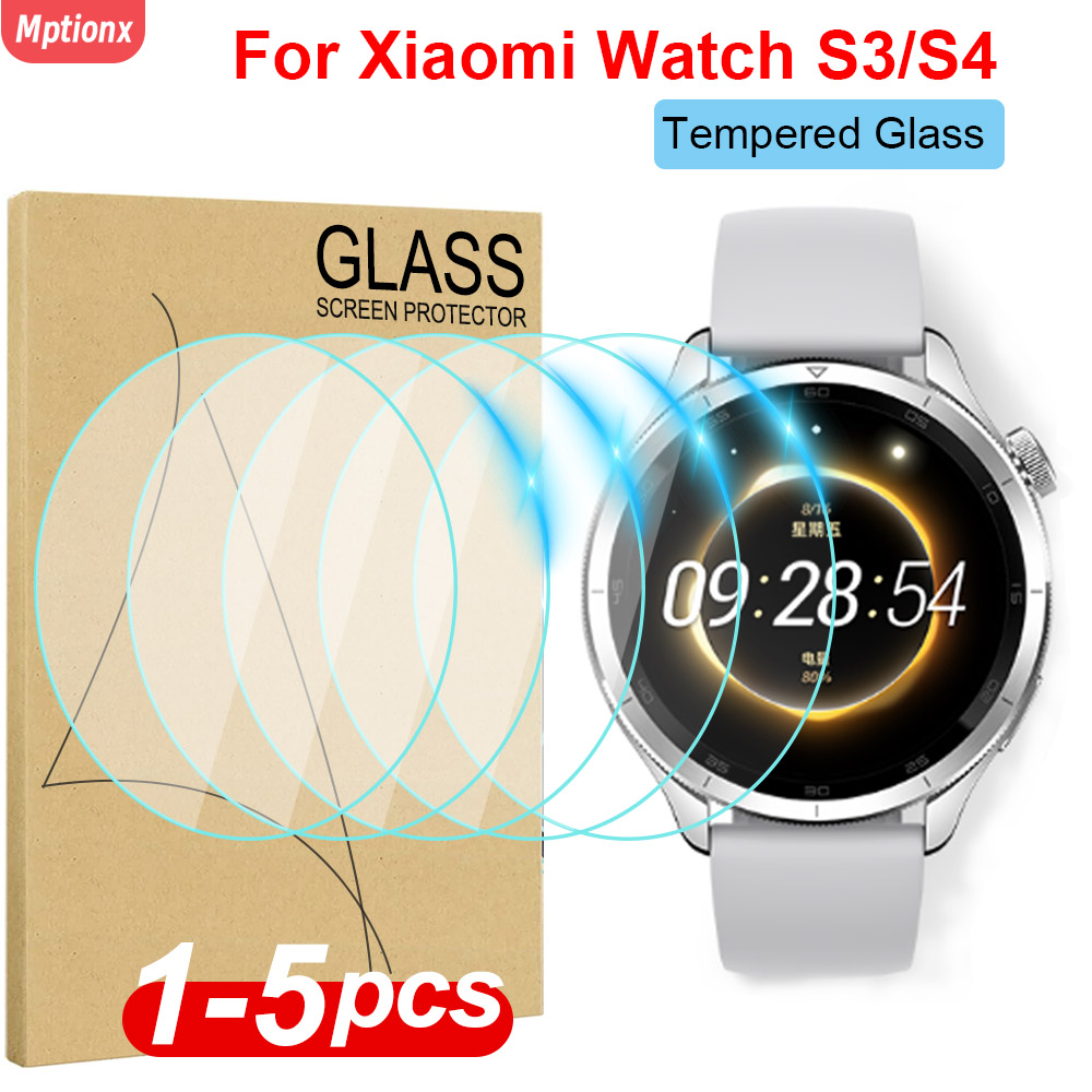 Xiaomi Smartwatch S3 Accessories - Pellicola Protettiva in Vetro Temperato Anti-Graffio