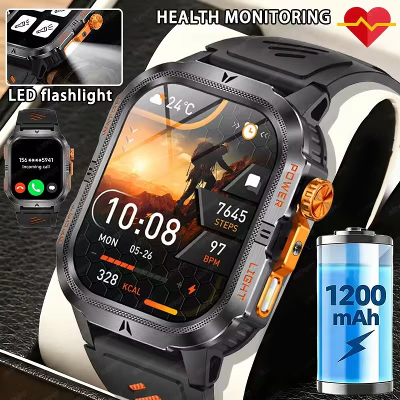 Smartwatch M Active - Smartwatch Militare Robusto 2026 da Uomo,