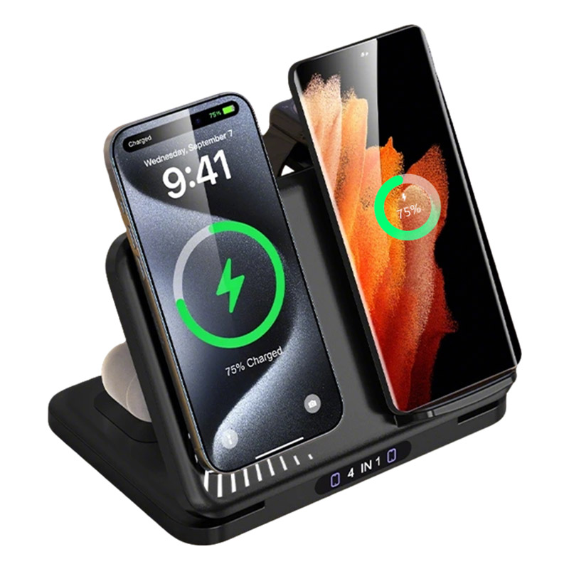 Watch Charger Cable - Supporto per caricabatterie wireless doppio telefono