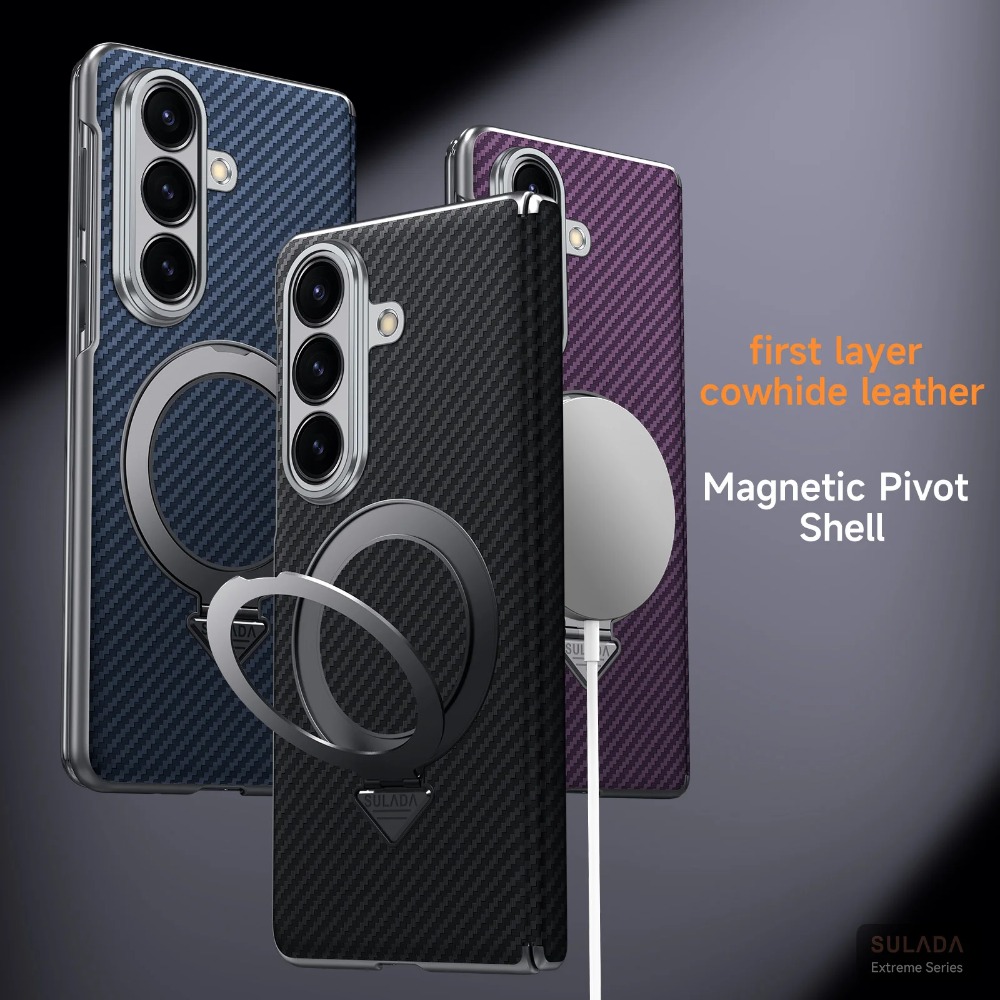 Magnetic Charging Stand - Custodia per telefono con supporto ad