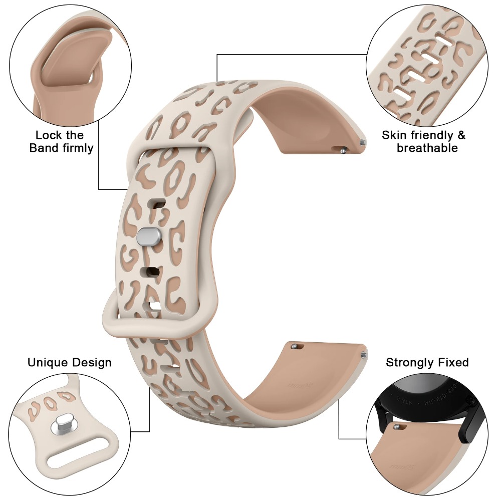 Xiaomi Smartwatch S3 Accessories - Cinturino in silicone leopardato per Xiaomi