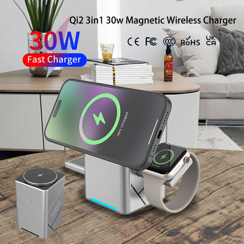 Watch Charger Cable - Caricatore Wireless Magnetico Rotante Touch 15W
