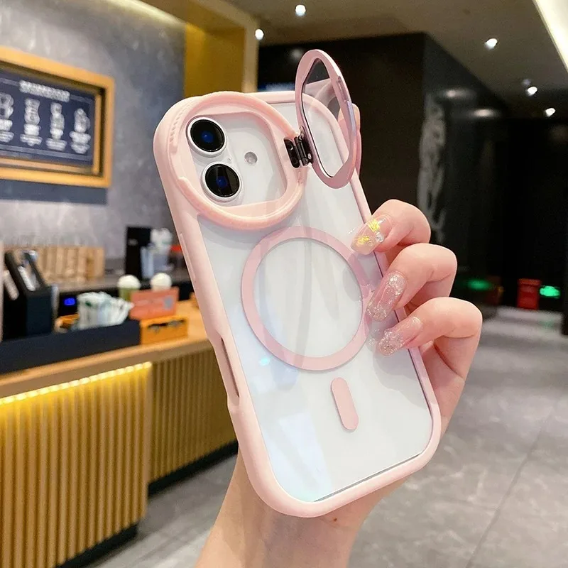 Magnetic Charging Stand - Cover Posteriore Trasparente con Supporto per