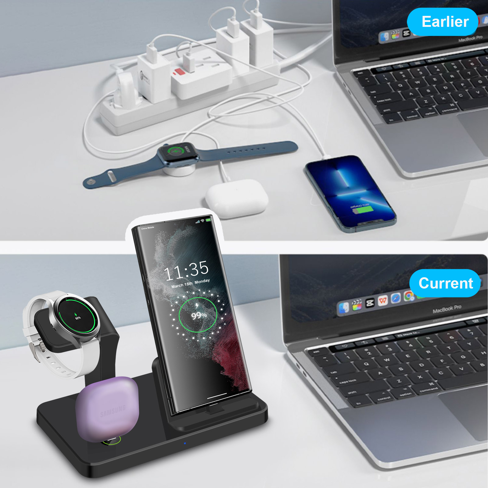 Stazione di Ricarica Wireless  - Watch Charger Cable recensione e prezzo