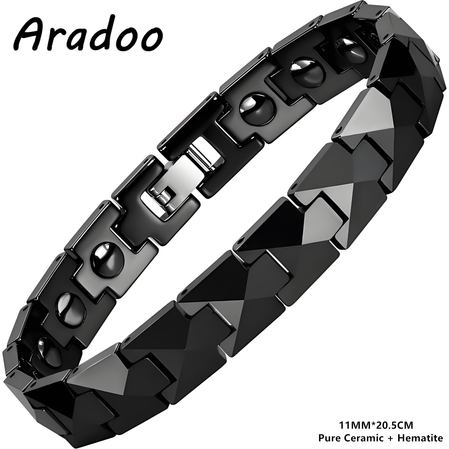ARADOO Bracciale in ceramica p - Ceramic Link Bracelet recensione e prezzo