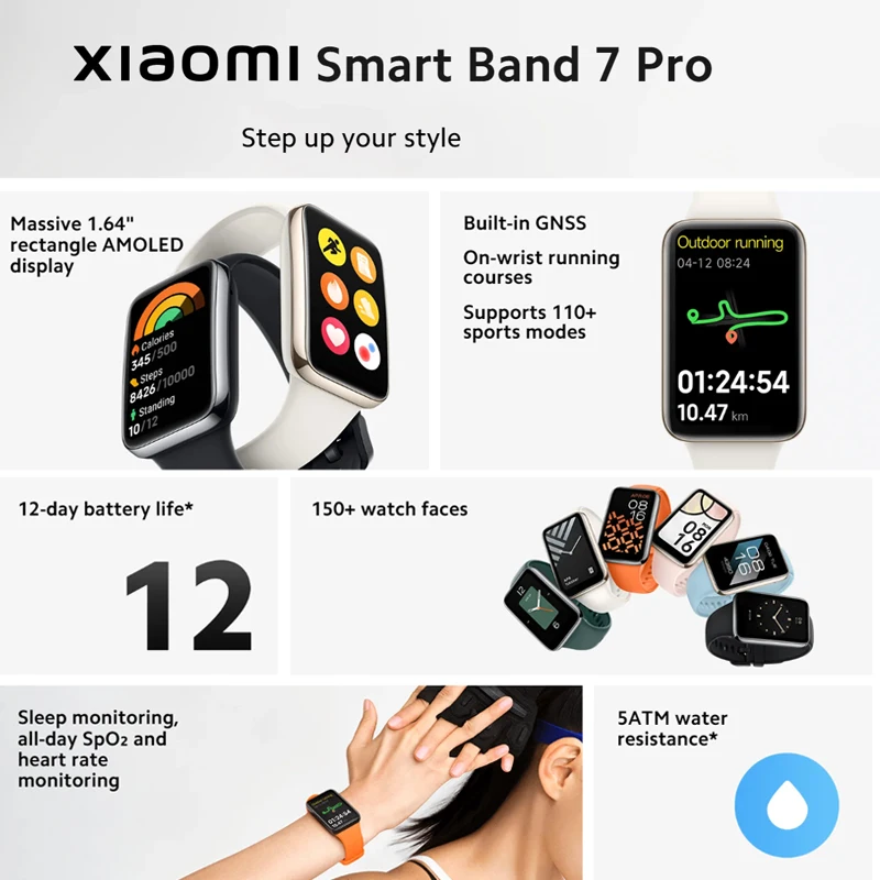 Xiaomi Smart Band 7 Pro 1.64 ' - Smartwatch Face recensione e prezzo
