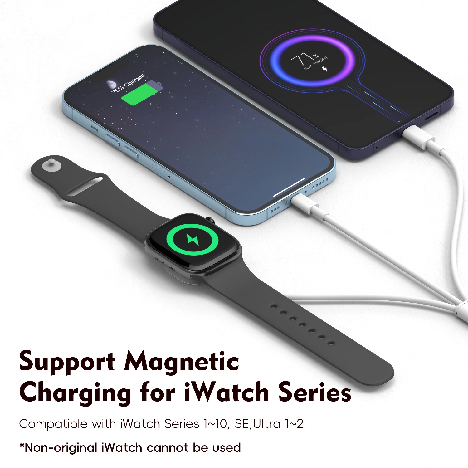 Cavo di ricarica magnetico 3 i - Watch Charger Cable recensione e prezzo
