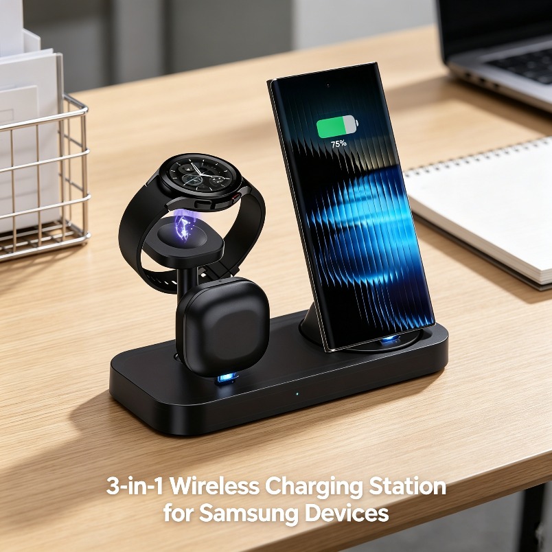 Caricatore Wireless 3 in 1 con - Watch Charger Cable recensione e prezzo