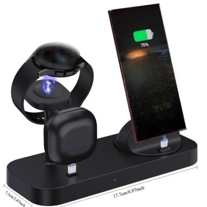 Caricatore Wireless 3 in 1 con - Watch Charger Cable recensione e prezzo